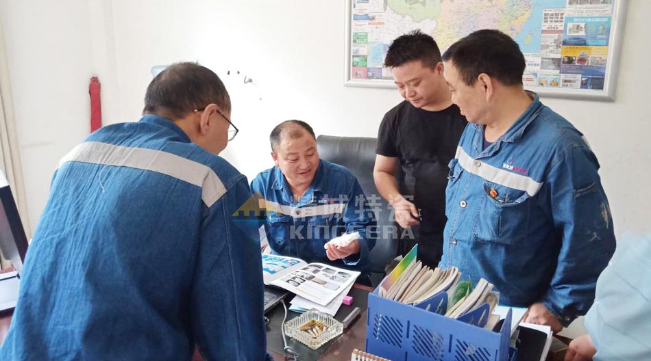 bifa必发特瓷赴四川某水泥厂现场勘察以及技术交流